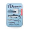 Kikkerland Fisherman Grooming Kit Travel Care Set with Comb, Mirror, Nail Clippers, Scissors, & Tweezers view 1