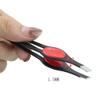ASWRTYJO Eyebrow Tweezer Stainless Steel Slant Tip Eyes Clip for Face Hair Removal Make Up Tools Pince(D) view 4