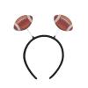 Ecuupas Glitter Rugby Headband for Women Sport Hairbands Ball Hair Hoop Girl Hair Accessories for Sports Competition Festival Gift Party Supplies view 1
