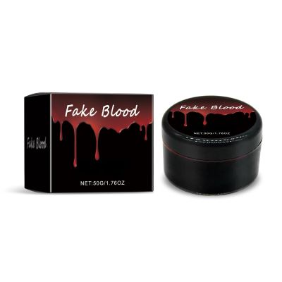 Halloween Fake Blood Gel for Halloween Make Up, Washable Fake Blood Makeup, Realistic Fake Blood, Halloween Fake Blood for Sfx and Cosplay Make Up