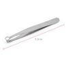 ASWRTYJO Universal Nose Hair Trimming Tweezers Round Tip Forceps Plier Stainless Steel Clip Removal Eyebrow Tweezer view 2