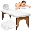 10 Pcs Elastic Disposable Massage Cover, 43.3 X 82.7 Disposable Fitted Massage Bed Sheets, Non-Sticking Non-Woven Fabric Bed Sheet view 3