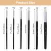 6 PCS Contour Conceal Brush Set, 6 size Versatile Makeup Brushes for Under Eye Concealer, Nose Contour, Eye Makeup, Black view 2