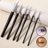 6 PCS Contour Conceal Brush Set, 6 size Versatile Makeup Brushes for Under Eye Concealer, Nose Contour, Eye Makeup, Black view 4
