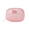 Acronmers Mesh Cosmetic Bag Set Pink Cosmetic Travel Toiletry Bag Travel/On-The-Go Makeup Storage, Zipper Closure Small Pouch Preppy Stuff Teen Girl Gift Trendy Stuff(Small) view 1
