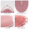 2PCS Silicone Body Scrubber 2-in-1 Double Side Body Wash Scrubber Soft Non-Slip Shower Brush Hanging Silicone Loofah Exfoliating Brush, Style 3 view 3