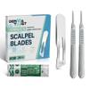 DermaTwist 10R Blades Dermaplaning & #3 Scalpel Handle Professional Dermaplaning Tool for Face with Pack of 200 10R Blades Dermaplaning & Stainless Steel #3 Scalpel Handle view 1