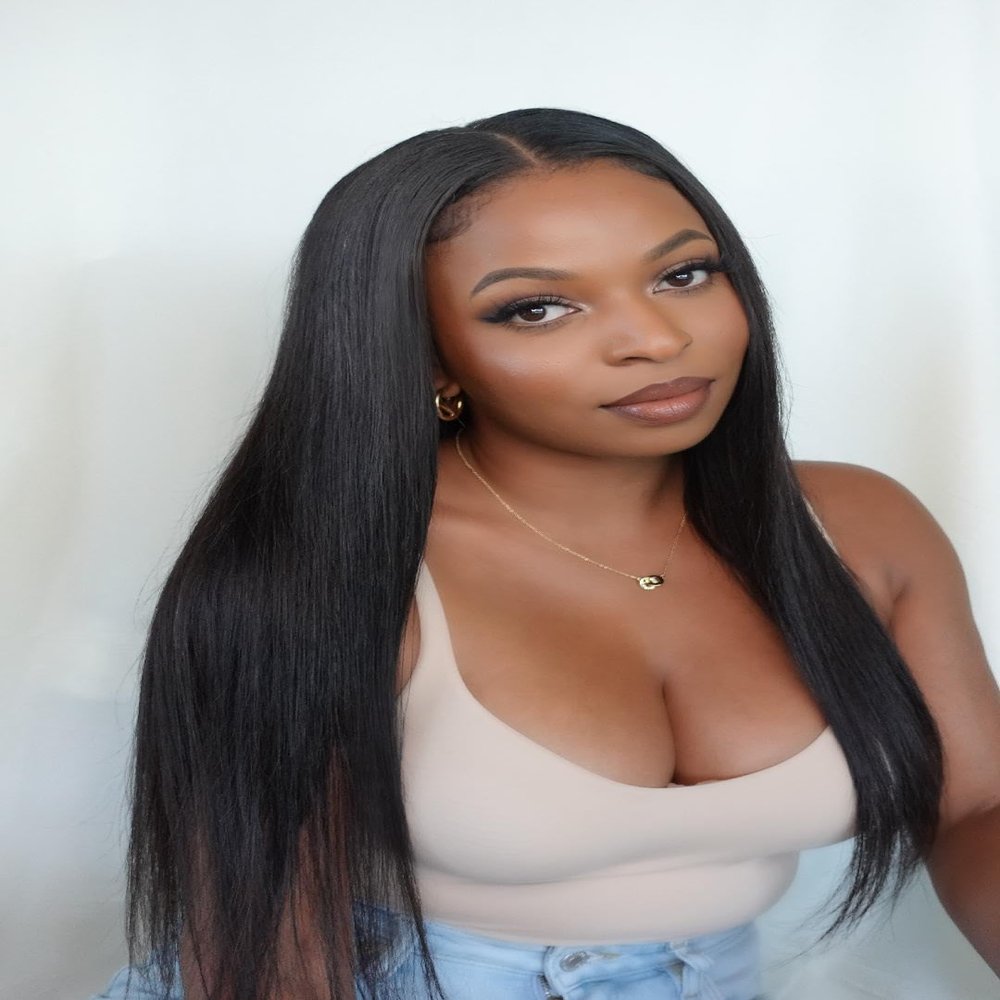 La-Lush V-Part Wig Human Hair (18 INCH)