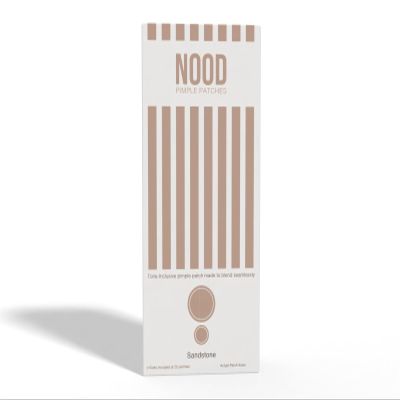Meiiyo NOOD Pimple Patch  Skin-Tone Matching, Ultra-Thin & Breathable Hydrocolloid | Discreet Pimple Coverage & Fast Healing | 20 Patches in 2 Sizes (Sandstone)