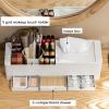 MDHCOP organizer,makeup organizer, Makeup Storage Skincare Organiser  Cosmetic Box with Drawers and Tissue, Bathroom Countertop Organizer for Brushes, Lotions, Perfumes view 4