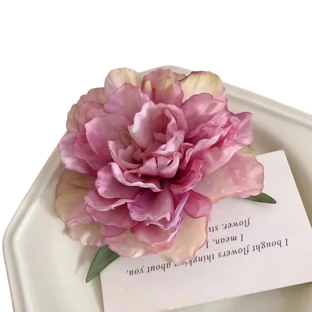 2 camellia flower hair clips with side hair accessories