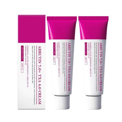 2PCS Arbutin 7% + Tranexamic Acid 4% Cream, Face Cream for Dark Spots, Freckle, Blemishes, Pigmentation, Skin Care for Hyperpigmentation Treatment