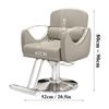ZREVSB Barber Chair Salon for Hair Stylist, 360 Rotating Styling w/Footrest, Height Adjustable Hydraulic Heavy Duty Tattoo Shampoo Beauty Equipment,Gray (Grey) view 2