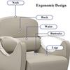 ZREVSB Barber Chair Salon for Hair Stylist, 360 Rotating Styling w/Footrest, Height Adjustable Hydraulic Heavy Duty Tattoo Shampoo Beauty Equipment,Gray (Grey) view 4
