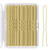 2.8 Inch U Shaped Hair Pins for Women Girls, Long Hair Pin Bobby Pin for Secure Bun Hairstyles, 100 Count (Gold) view 1