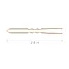 2.8 Inch U Shaped Hair Pins for Women Girls, Long Hair Pin Bobby Pin for Secure Bun Hairstyles, 100 Count (Gold) view 2
