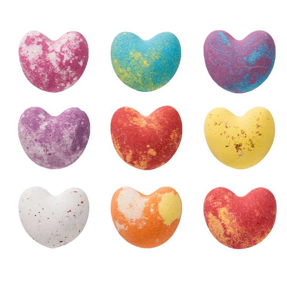 Aromatherapy Bath Bomb Set Moisturizing Skin Relaxation 40g x 9 (Pink)