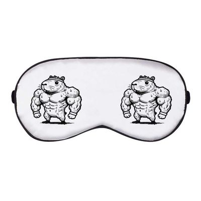 Azeeda 'Bodybuilder Capybara ' Sleep/Travel Eye Mask (EY00033605)
