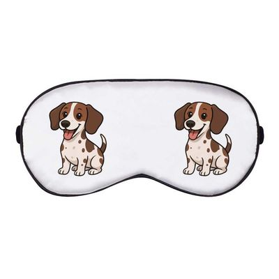 Azeeda 'Happy Sitting Jack Russell' Sleep/Travel Eye Mask (EY00033644)