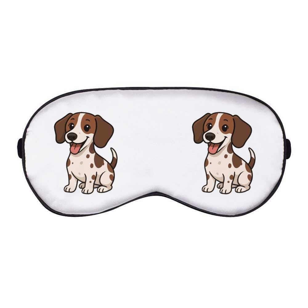 Azeeda 'Happy Sitting Jack Russell' Sleep/Travel Eye Mask (EY00033644)