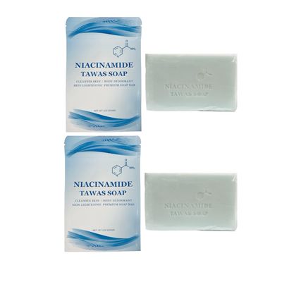 2 Bars Niacinamide Tawas Soap 100g Each, Premium Niacinamide Soap For Face And Body