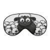 Cartoon Black White Sheep Eye Masks Sleeping Detachable Breathable Eye Cover Soft Block Light Sleep Mask for Women Men, Relaxing Pressure Night Blindfold view 1