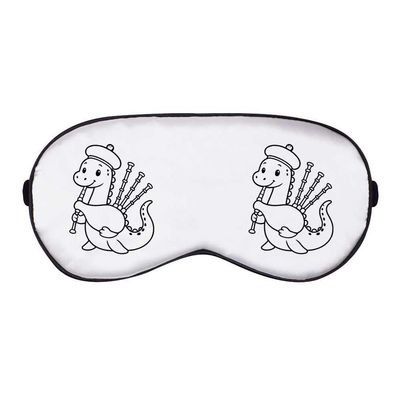 Azeeda 'Nessie Playing Bagpipes' Sleep/Travel Eye Mask (EY00033630)