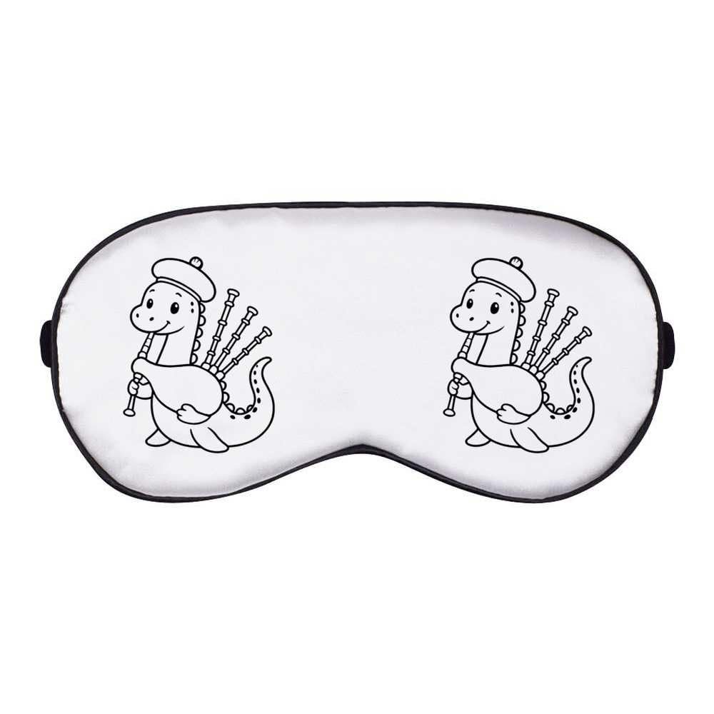 Azeeda 'Nessie Playing Bagpipes' Sleep/Travel Eye Mask (EY00033630)
