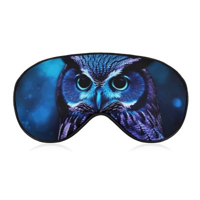 Blue Owl Eye Masks Sleeping Detachable Breathable Eye Cover Soft Block Light Sleep Mask for Women Men, Relaxing Pressure Night Blindfold