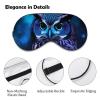 Blue Owl Eye Masks Sleeping Detachable Breathable Eye Cover Soft Block Light Sleep Mask for Women Men, Relaxing Pressure Night Blindfold view 3