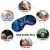 Blue Owl Eye Masks Sleeping Detachable Breathable Eye Cover Soft Block Light Sleep Mask for Women Men, Relaxing Pressure Night Blindfold view 4