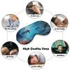Blue Ocean Underwater Fish Eye Masks Sleeping Detachable Breathable Eye Cover Soft Block Light Sleep Mask for Women Men, Relaxing Pressure Night Blindfold view 4