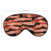 Bacon Pattern Eye Masks Sleeping Detachable Breathable Eye Cover Soft Block Light Sleep Mask for Women Men, Relaxing Pressure Night Blindfold view 2