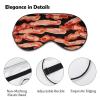 Bacon Pattern Eye Masks Sleeping Detachable Breathable Eye Cover Soft Block Light Sleep Mask for Women Men, Relaxing Pressure Night Blindfold view 3
