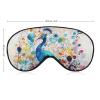 Color Peacock Eye Masks Sleeping Detachable Breathable Eye Cover Soft Block Light Sleep Mask for Women Men, Relaxing Pressure Night Blindfold view 2