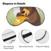 Bear Eats Honey Eye Masks Sleeping Detachable Breathable Eye Cover Soft Block Light Sleep Mask for Women Men, Relaxing Pressure Night Blindfold view 3