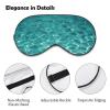 Blue Aqua Pool Water Eye Masks Sleeping Detachable Breathable Eye Cover Soft Block Light Sleep Mask for Women Men, Relaxing Pressure Night Blindfold view 3
