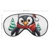 Christmas Penguin Eye Masks Sleeping Detachable Breathable Eye Cover Soft Block Light Sleep Mask for Women Men, Relaxing Pressure Night Blindfold view 2