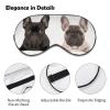 French Bulldog Eye Masks Sleeping Detachable Breathable Eye Cover Soft Block Light Sleep Mask for Women Men, Relaxing Pressure Night Blindfold view 3