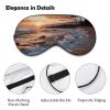 Beach Maui Hawaii Sunset Sea Waves Clouds Eye Masks Sleeping Detachable Breathable Eye Cover Soft Block Light Sleep Mask for Women Men, Relaxing Pressure Night Blindfold view 3