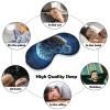 Artificial Intelligence Brain Eye Masks Sleeping Detachable Breathable Eye Cover Soft Block Light Sleep Mask for Women Men, Relaxing Pressure Night Blindfold view 4