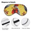 Art Chicken Painting Eye Masks Sleeping Detachable Breathable Eye Cover Soft Block Light Sleep Mask for Women Men, Relaxing Pressure Night Blindfold view 3
