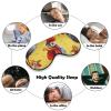 Art Chicken Painting Eye Masks Sleeping Detachable Breathable Eye Cover Soft Block Light Sleep Mask for Women Men, Relaxing Pressure Night Blindfold view 4