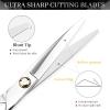 6 Inch Hairdresser Japan Stainless Barber Scissors - Silver Hair Cutting & Thinning Shears Set view 3