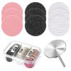 72 Pcs Sanding Paper Discs with Metal Nail Drill Bit, 25mm Foot File Replacement Sandpaper Disk Manicure Pedicure Tools for Dead Skin Foot Callus Remover or Polishing Craft (#80#150#240 Grit) view 1