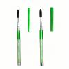 Hiiooweiyi 2 Pcs Eyelash Brush Lash Wand Makeup Tool Eyelash Extension Supplies Cleaning Brush Diamond Mascara Cosmetic Brushes - Green view 1