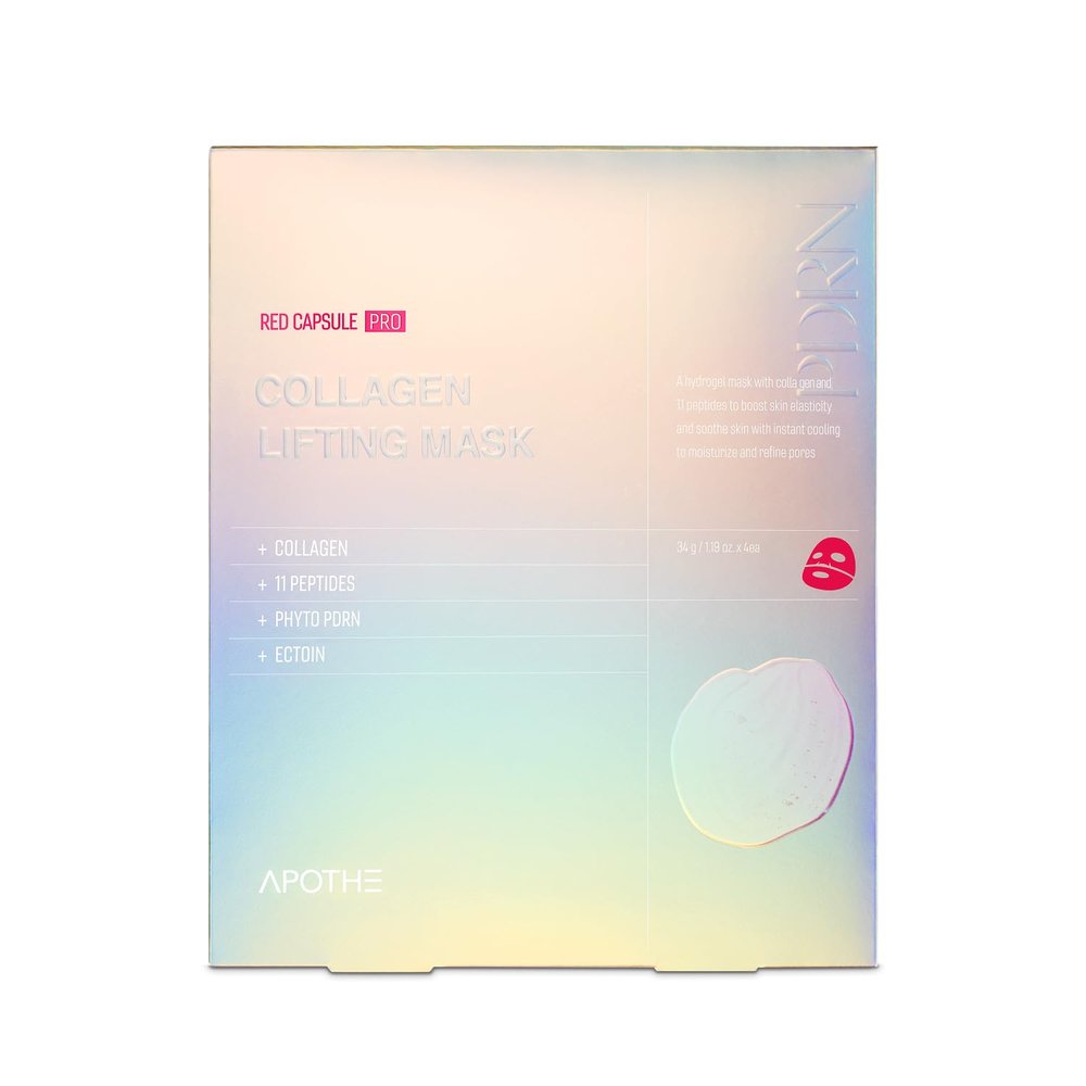 APOTHE RejuveGlow Peptide Collagen PDRN Lifting Mask Instant Hydration, Pore Tightening & Wrinkle Care | Cooling Soothing Anti-Aging Sheet Mask for Sensitive Skin