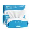 Cotpuredy Face Towels, Disposable Biodegradable Clean Facial Towelette for Sensitive Skin, Lint- free Face Cloths for Makeup Remover, Ultra Soft Dry Wipes, Skincare Women Cleansing 240 Count (3 Packs) view 1