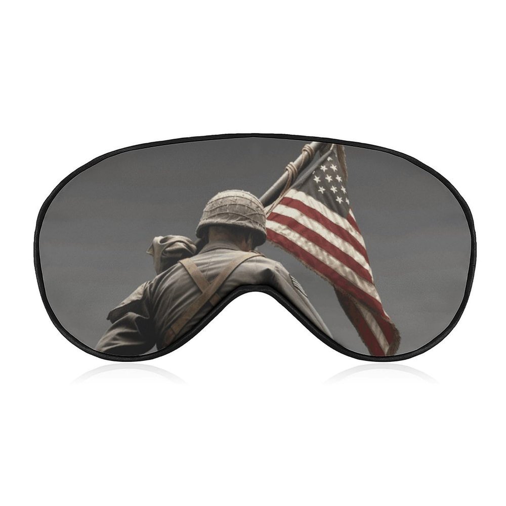 United States Marine Eye Masks Sleeping Detachable Breathable Eye Cover Soft Block Light Sleep Mask for Women Men, Relaxing Pressure Night Blindfold
