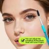 Hiiooweiyi 2 Pcs Eyelash Brush Lash Wand Makeup Tool Eyelash Extension Supplies Cleaning Brush Diamond Mascara Cosmetic Brushes - Sky Blue view 4